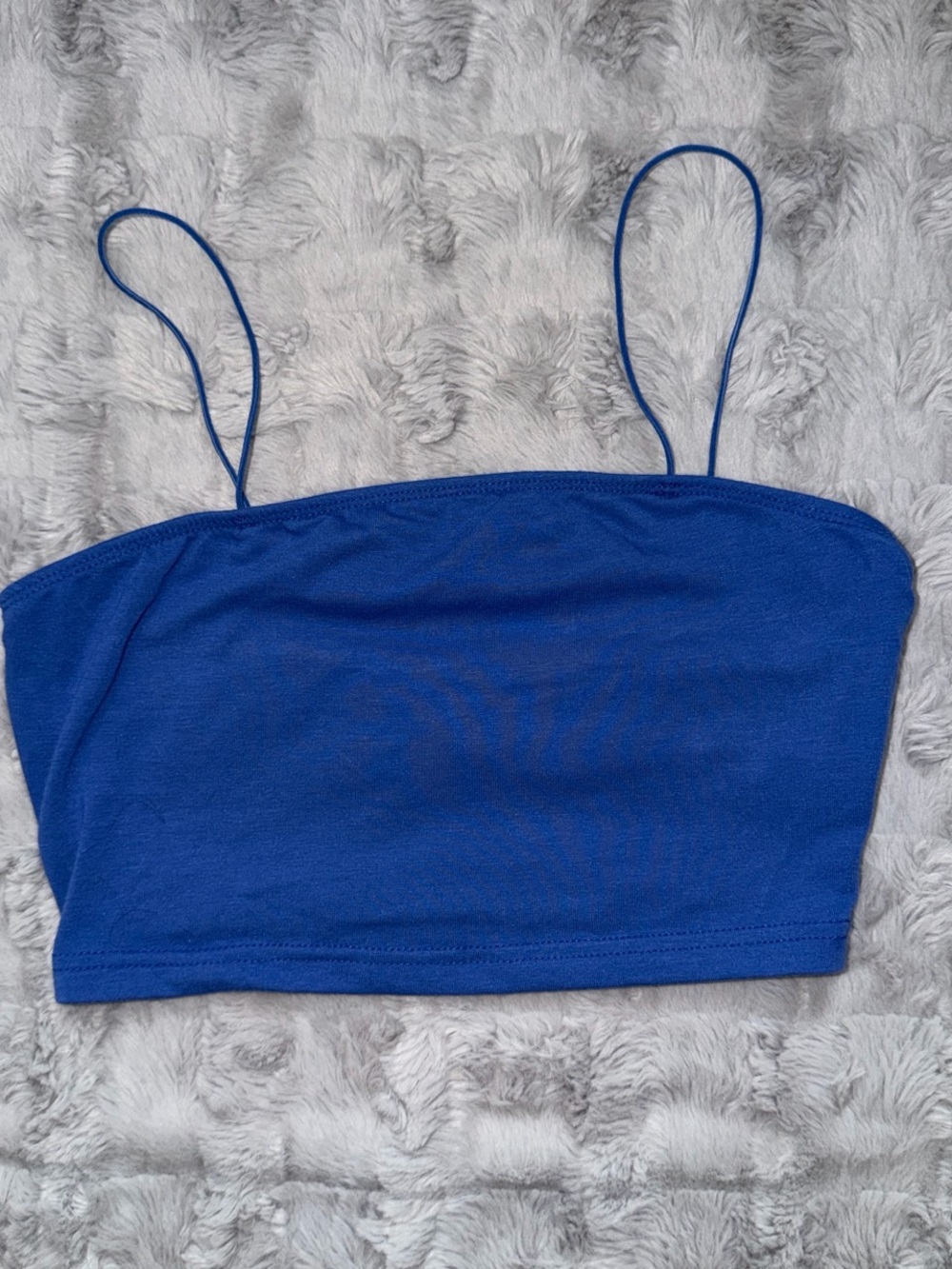 SHEIN Royal Blue Spaghetti Strap Crop Top